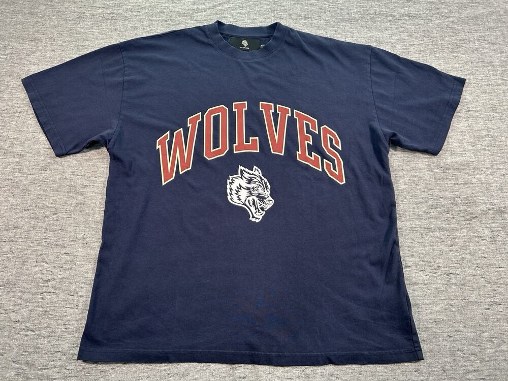 Darc Sport Wolves Shirt Mens Extra Large Varsity Collegiate Gym Short Sleeve